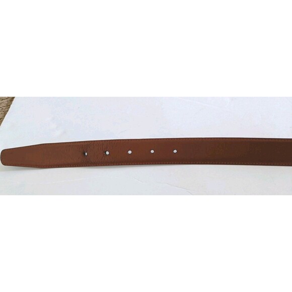 Brooks Brothers Dress Belt Dark Brown Italian Leather Sz 38 Made in ITALY W1L12 - Picture 6 of 10